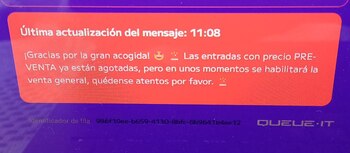 Entradas de preventa para el