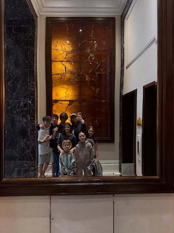 Zaira pasó el fin de