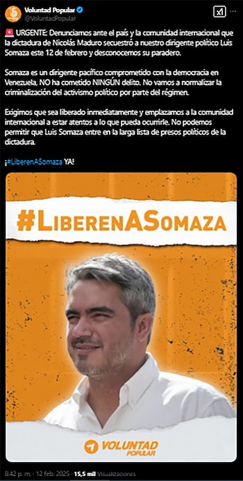 El mensaje de Voluntad Popular