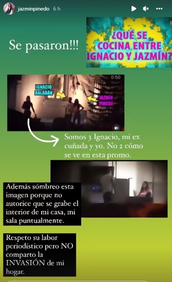 Jazmín Pinedo se pronuncia sobre