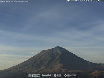 Monitoreo del Popocatépetl este 12
