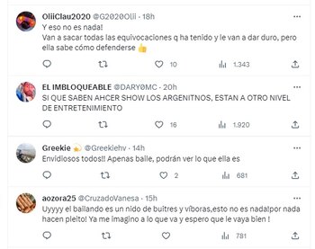 Usuarios defienden a Milett Figueroa.