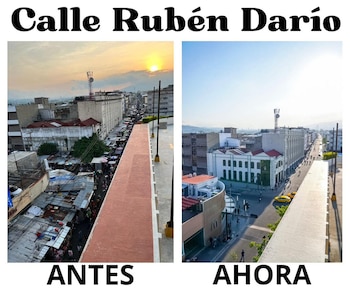 El proceso de transformación urbana destacó por la coordinación entre la alcaldía, el CAM y la Policía Nacional Civil, ejecutándose sin violencia. (Foto cortesía Alcaldía de San Salvador)