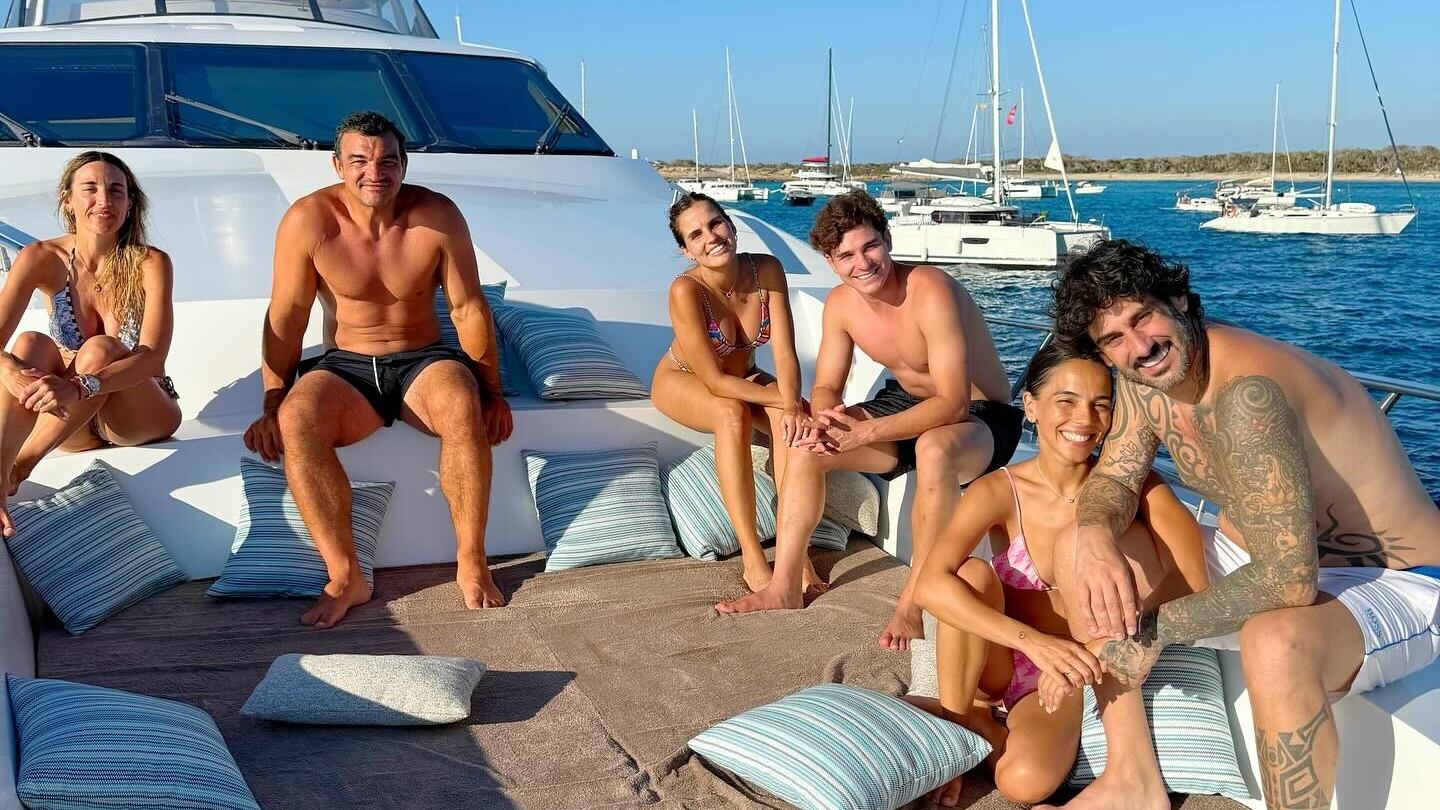 La foto de Julián Álvarez, Agustín Creevy y Melendi