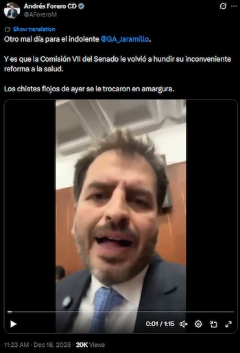 Andrés Forero se despachó en