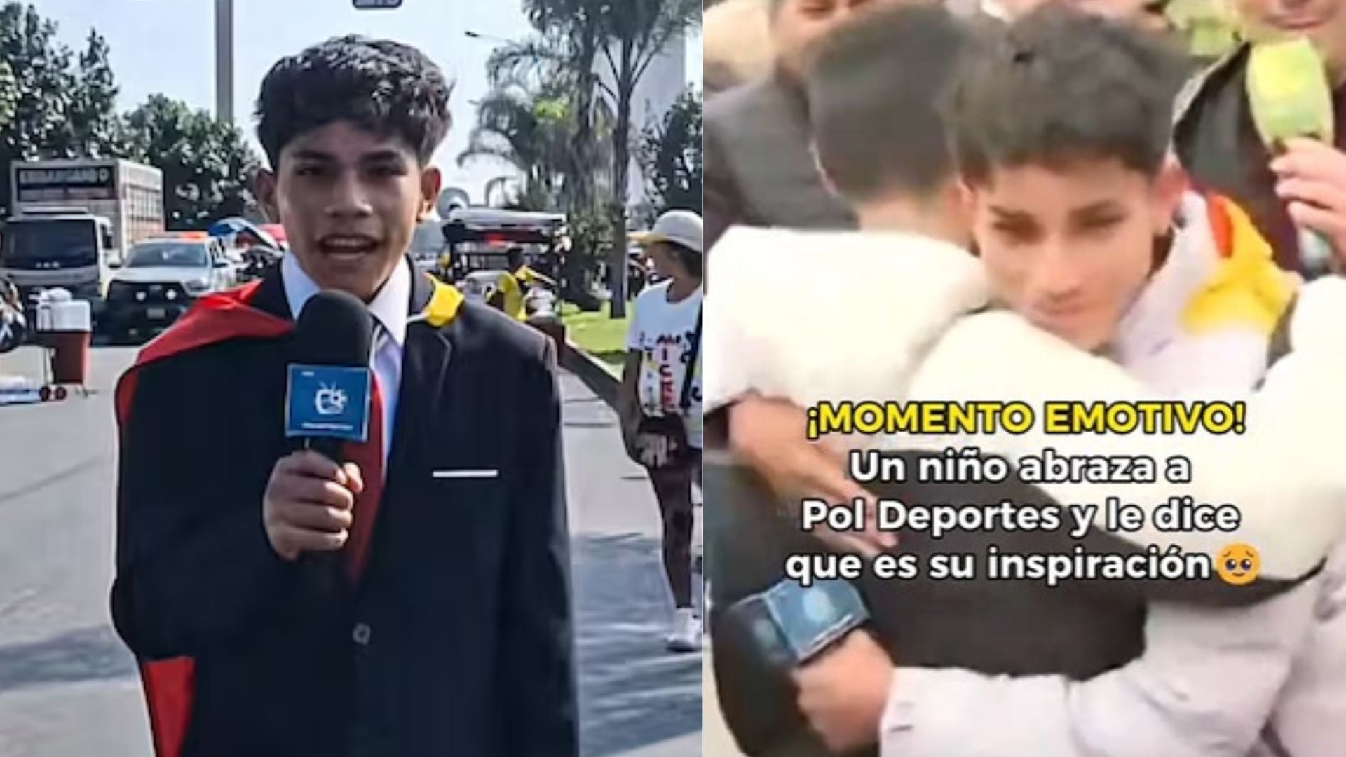 Niño venezolano se emociona al conocer a ‘Pol Deportes’ y revela que es su inspiración: “Logra sus sueños”