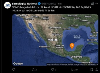 El SSN reportó un sismo