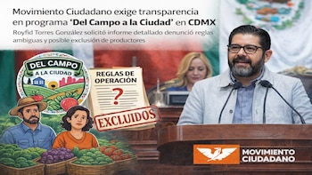 Movimiento Ciudadano exige transparencia en programa “Del Campo a la Ciudad” en CDMX