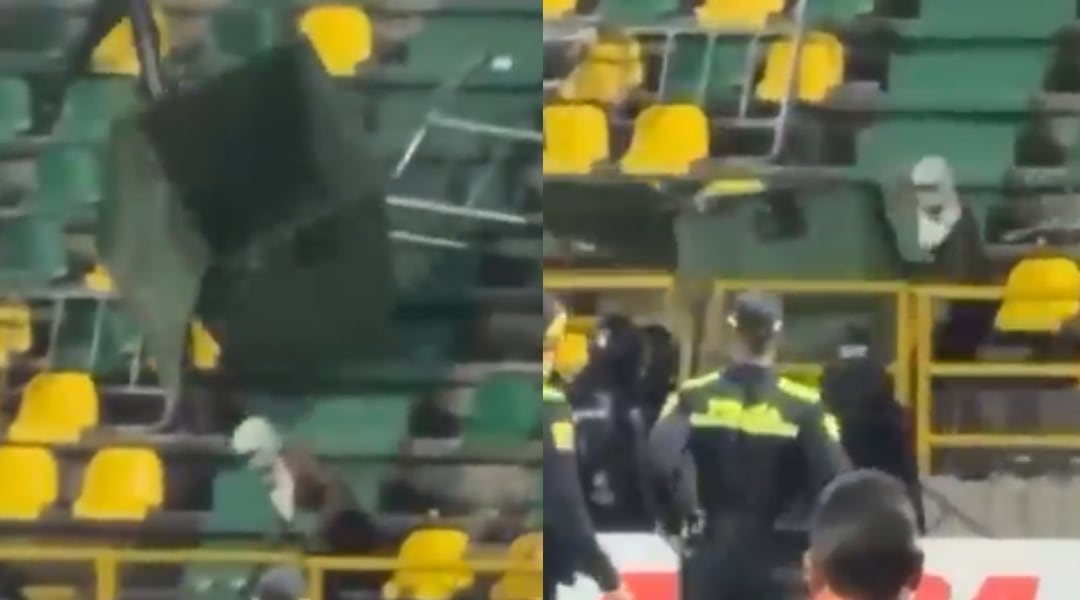 Los disturbios obligaron a la reacción de la fuerza pública- crédito @Julianmesa__/X