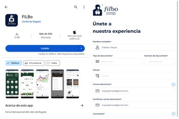 Luego de descargar la aplicación,