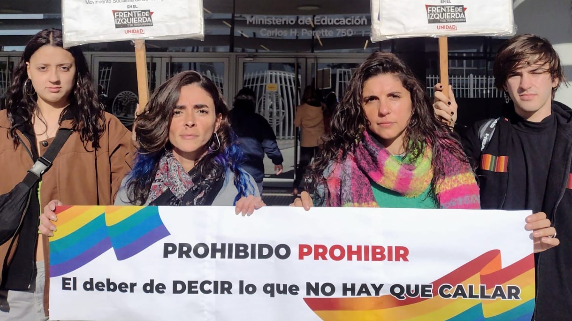 La legisladora porteña María Celeste Fierro (derecha) opinó: