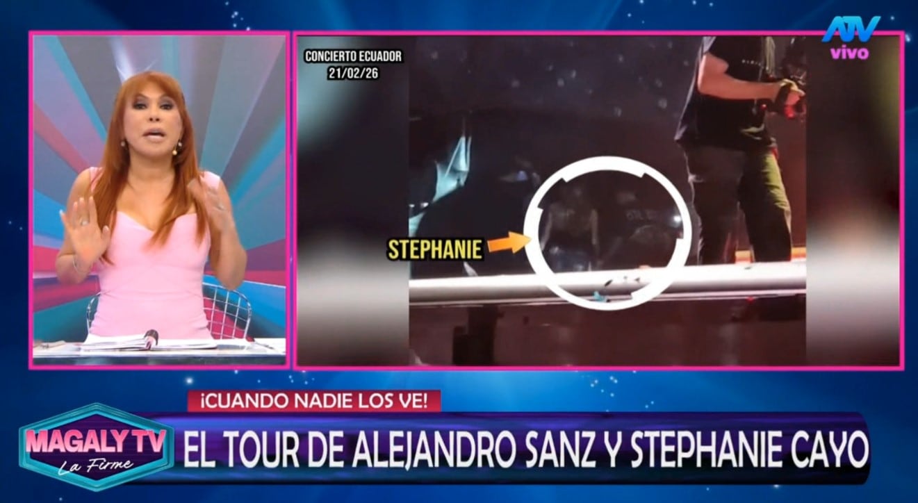 Alejandro Sanz y Stephanie Cayo: imágenes en la gira de Colombia y Ecuador. ATV / Magaly TV La Firme.