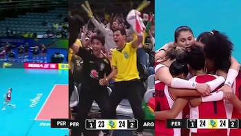 El emocionante punto de Perú ante Argentina en Sudamericano de Vóley 2026: las 4 salvadas que pusieron de pie a los hinchas brasileños
