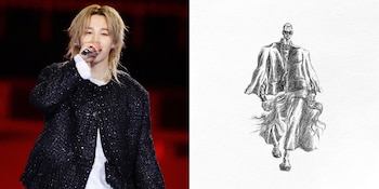 El diseño de Jimin explora el movimiento escultural a través de siluetas fluidas, detalles en armadura ligera y frunces aireados de inspiración hanbok - (Cortesía de Songzio)