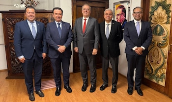 Marcela Ebrard se reunió con líderes de Coparmex rumbo a la revisión del T-MEC. (Foto: Coparmex)