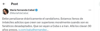 María Fernanda Cabal estalló contra