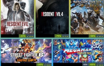 Capcom ofrece descuentos para sus principales franquicias.