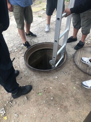 Bomberos y policías trabajaron en