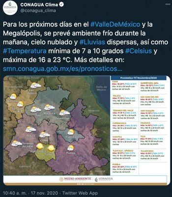 La temperatura mínima podría llegar