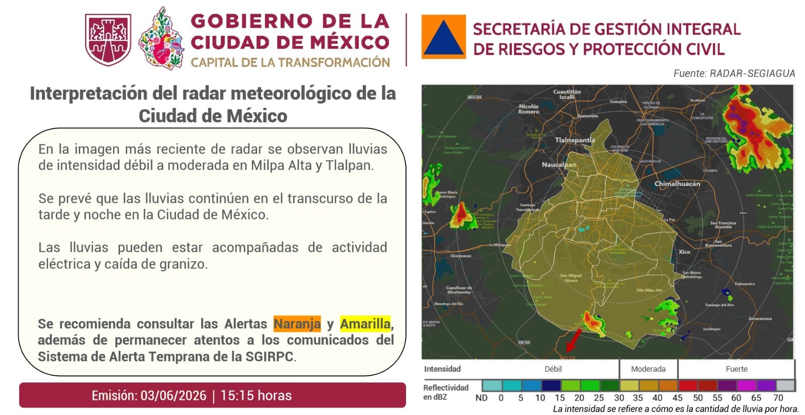 Crédito: @SGIRPC_CDMX