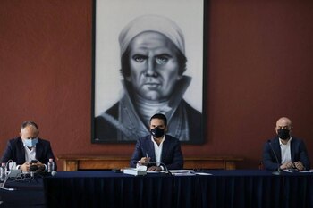 Silvano Aureoles, informó que el