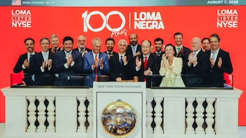 El nuevo dueño de Loma Negra celebró los 100 años de la cementera en Wall Street y predijo un repunte de la construcción