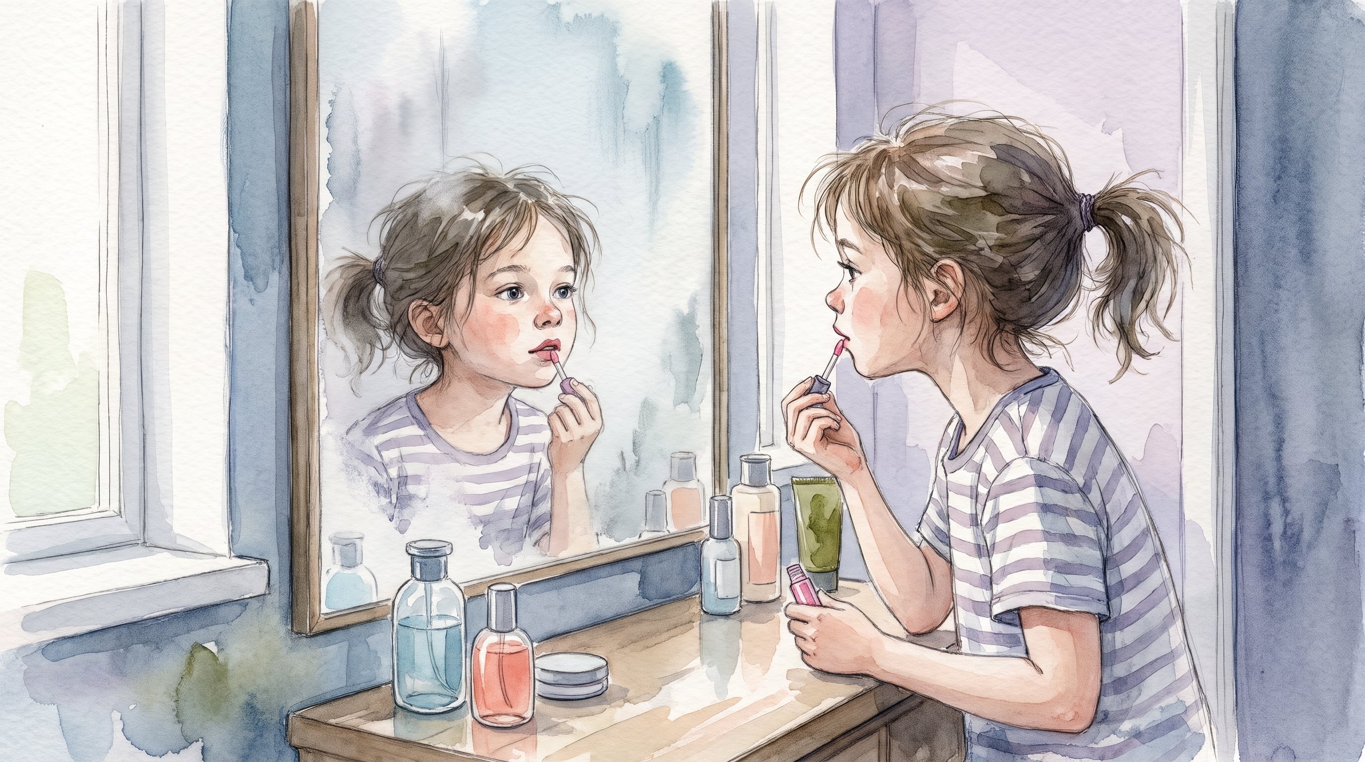 Un estudio en Estados Unidos reveló que el 70% de los niños encuestados utilizó cosméticos o productos corporales alguna vez (Imagen Ilustrativa Infobae)