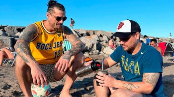 Daniel Osvaldo y Jonathan, en