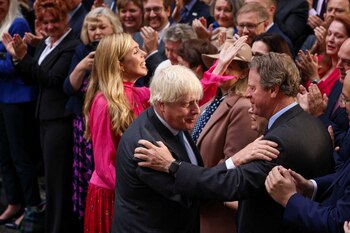 El primer ministro británico saliente,