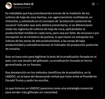 Gustavo Petro cuestionó el indicador