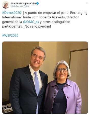 Graciela Márques y Roberto Azevêdo
