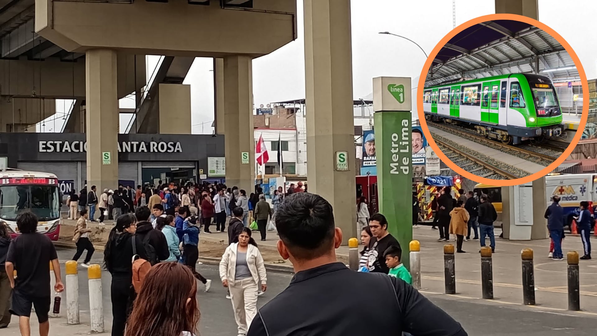Línea 1 del Metro de Lima suspende servicio en dos estaciones de San Juan de Lurigancho por ingreso de una persona a la vía férrea