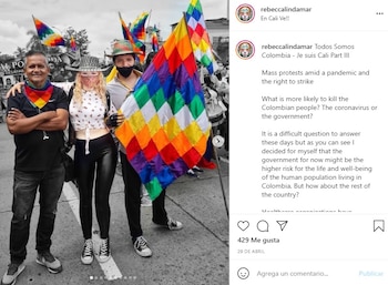 Linda comparte en redes sociales