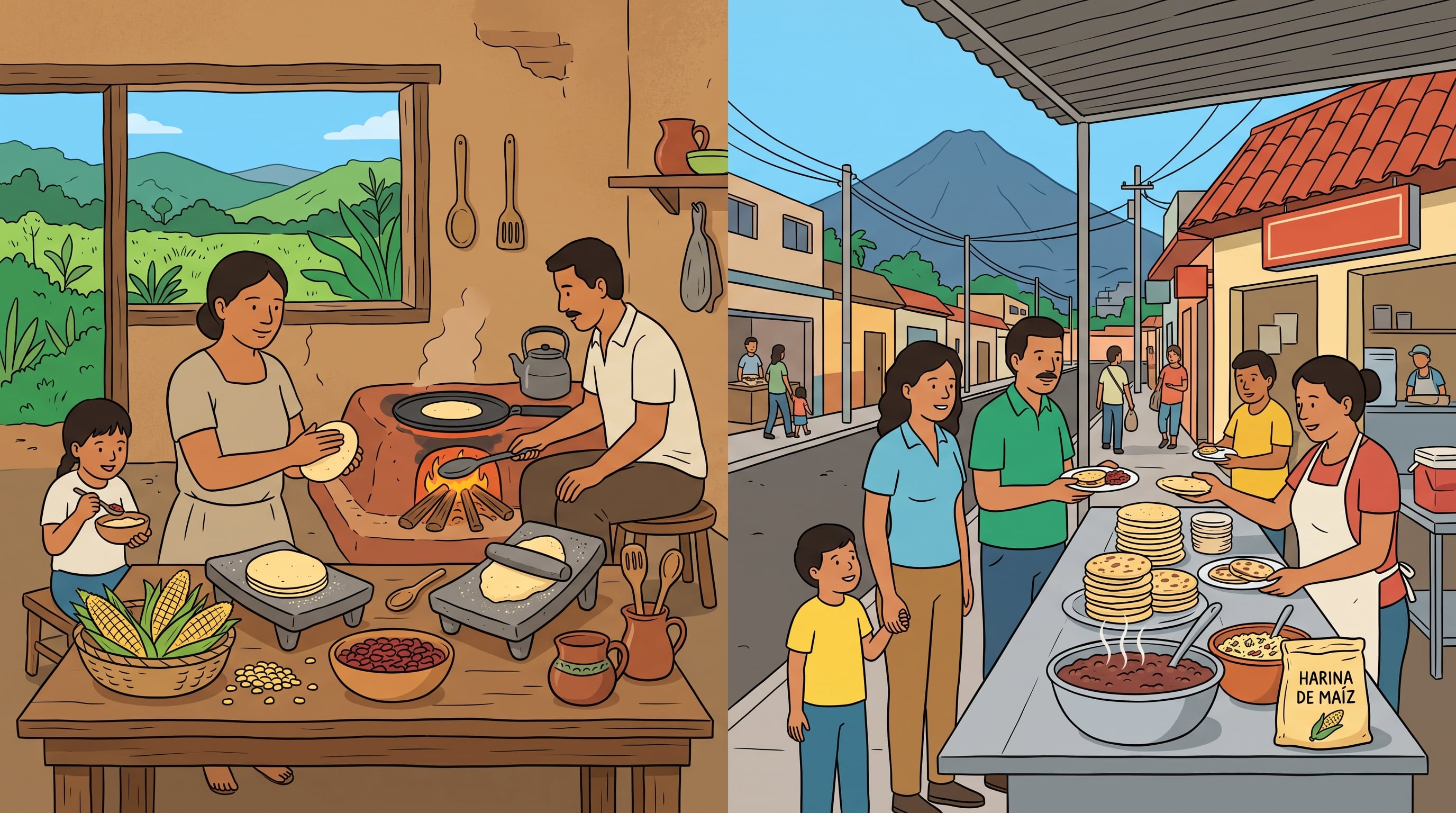 Un estudio de CID Gallup de julio de 2026 mostró que el consumo de maíz y frijol en El Salvador difiere entre zonas urbanas y rurales. (Imagen Ilustrativa Infobae)