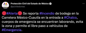 Protección civil pidió a la