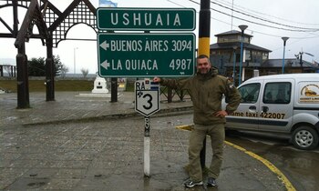 Peter Hogberg en Usuhaia