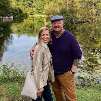 Anna Olson y su marido,