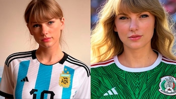 Así luciría Taylor Swift apoyando a cada selección de fútbol, según la IA