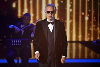 Italian opera singer Andrea Bocelli