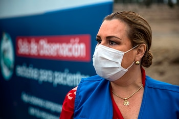 En la imagen, la expresidenta