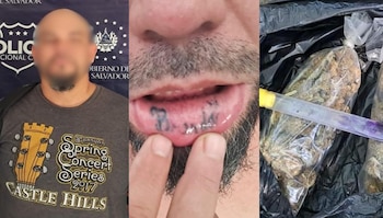 La Policía Nacional Civil capturó en Sonsonate a Boris Edilberto M., señalado como distribuidor de droga de la MS13. (Cortesía: Policía Nacional Civil)