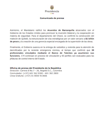 Presupuesto 2027 - crédito Presidencia