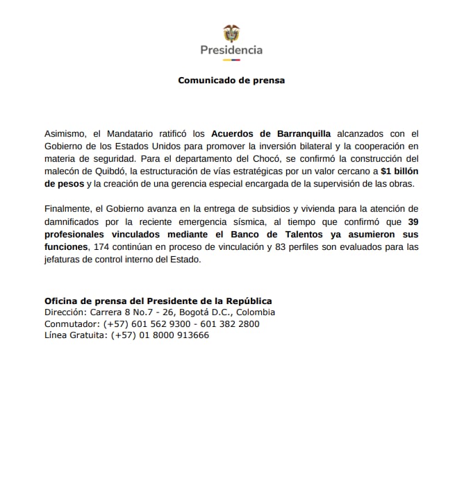 El Ejecutivo indicó que mantiene la entrega de subsidios y soluciones habitacionales para los afectados por la emergencia sísmica reciente - crédito Presidencia