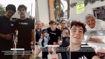 Las fotos virales de Franco