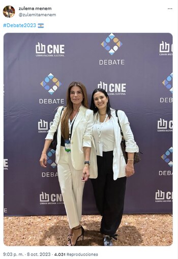 Zulemita Menem estuvo presente en