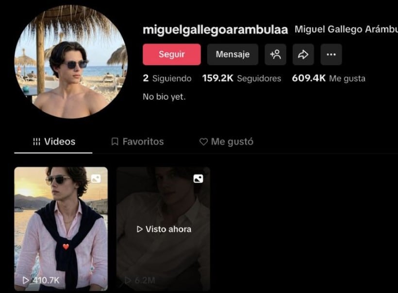 Las imágenes y perfiles atribuidos a Miguel Gallego Arámbula en TikTok son falsos y creados con inteligencia artificial