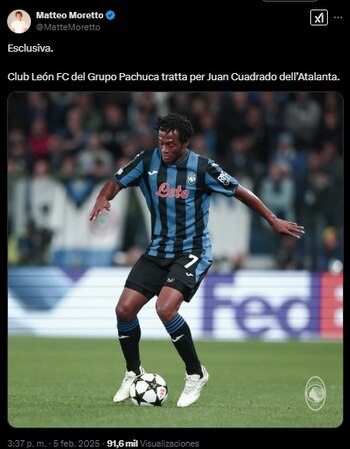 El periodista Matteo Moretto deslizó