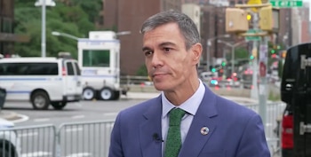 Pedro Sánchez en su entrevista para la CNN (CNN)