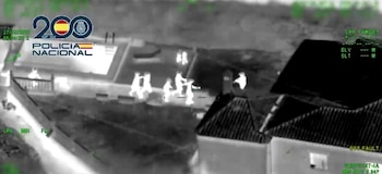 Los agentes durante la operación (Policía Nacional)