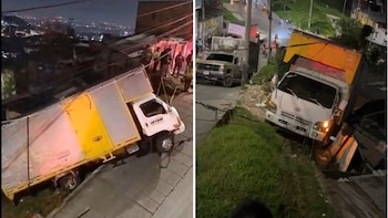Accidente de camión en el sur de Bogotá - crédito @BogotaTransito/X